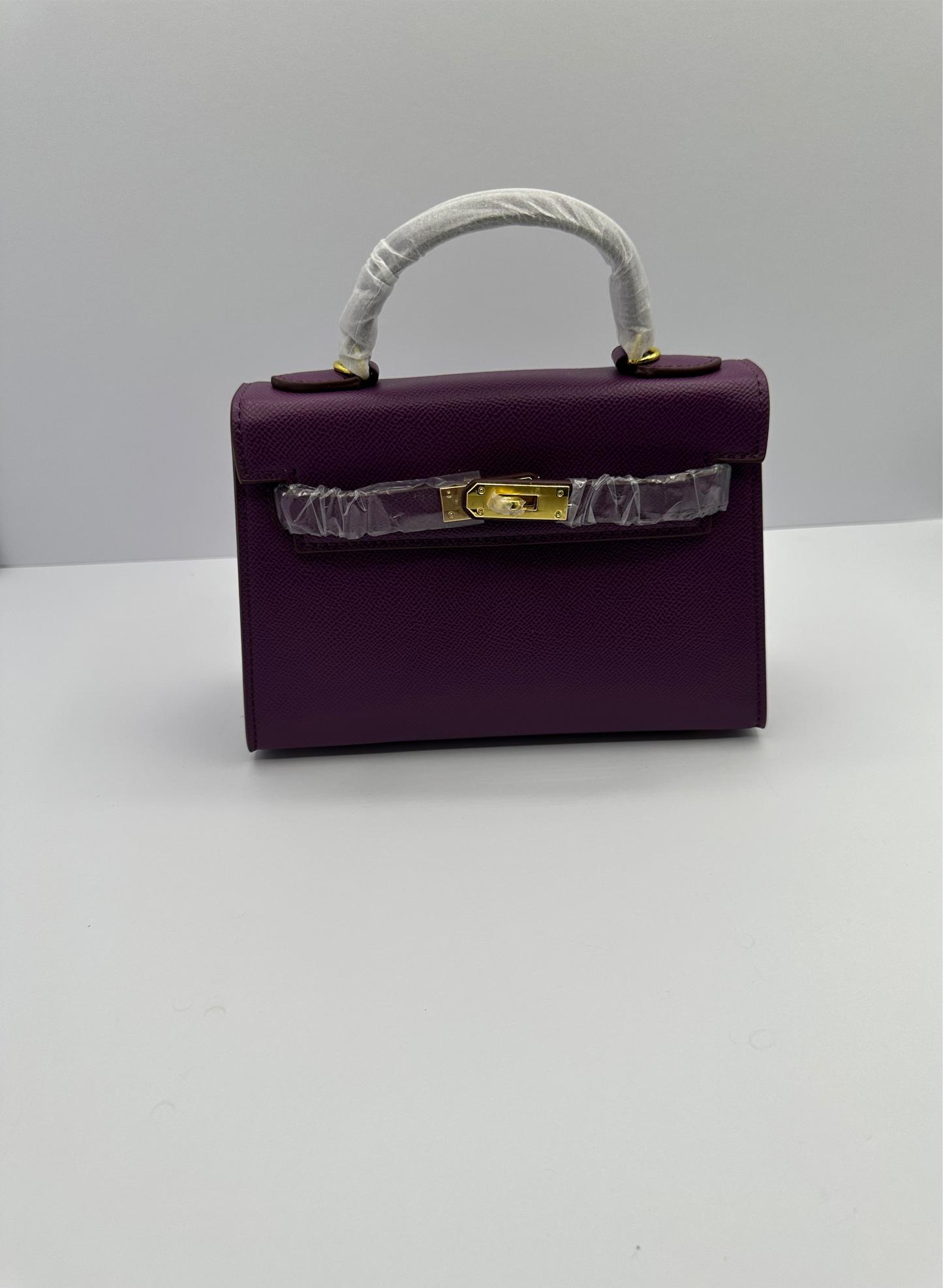Deluxe Mini 8.5in Luxury Inspired Cross Body Leather handbag