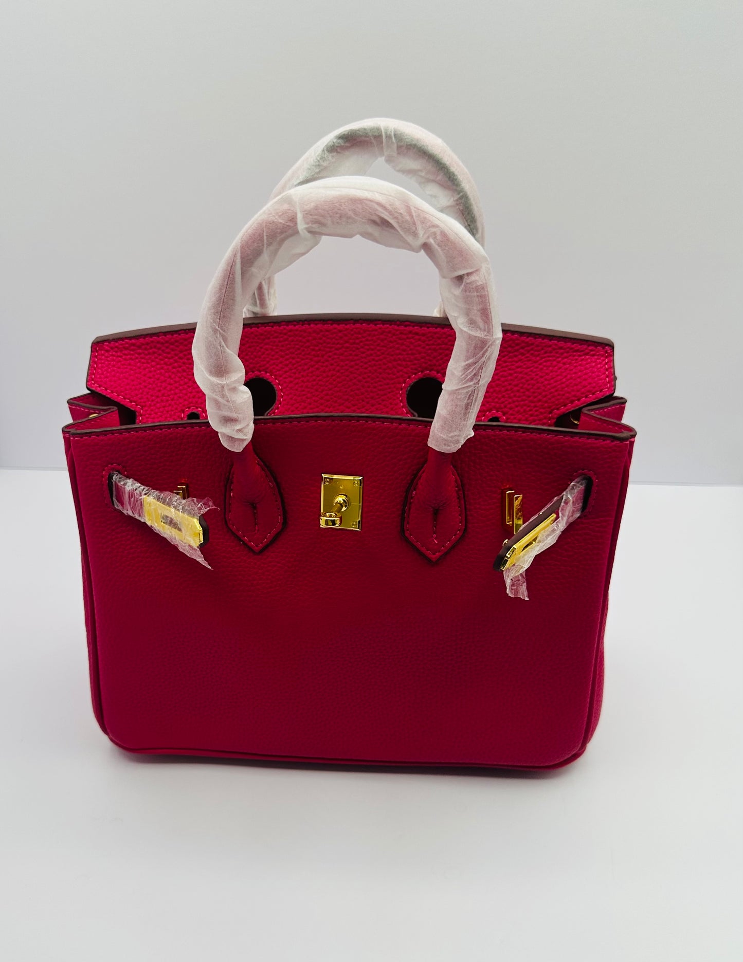 Deluxe Full Grain Cowhide 9.5in Dupe shoulder handbag