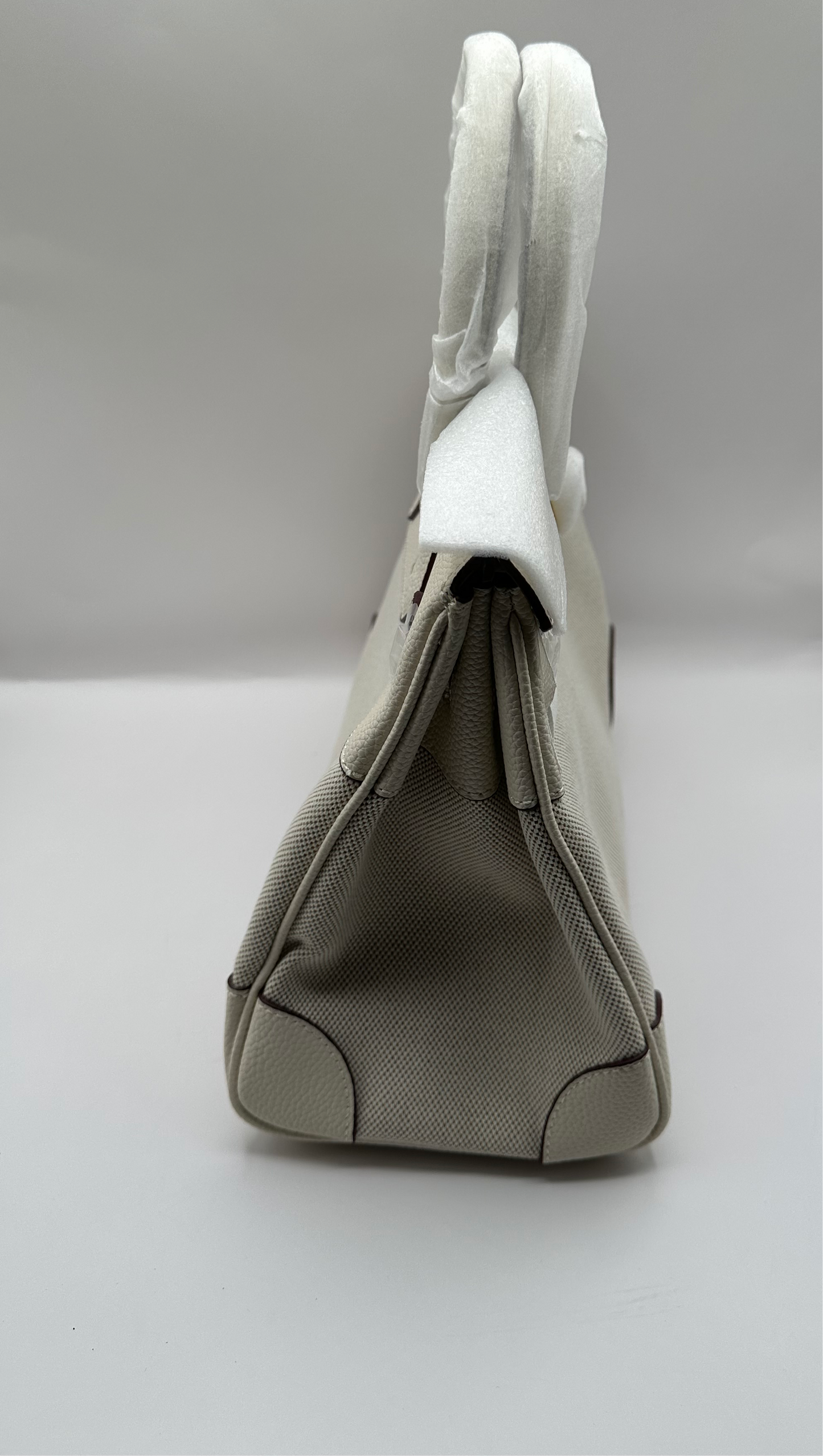 Deluxe Full grain cowhide leather with canvas Satchel handbag