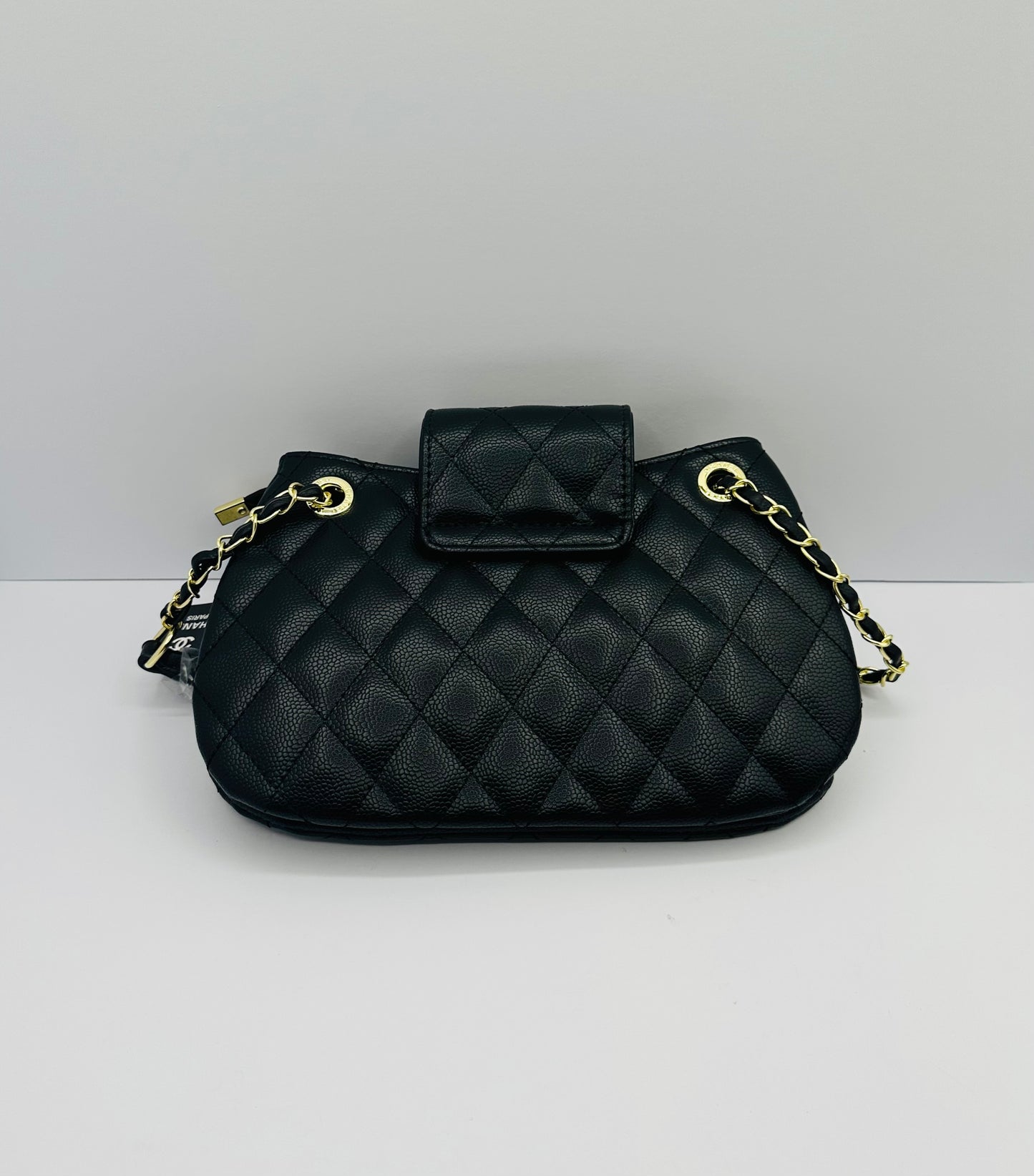 Luxury Inspired Gold-tone chain handle Shoulder handbag