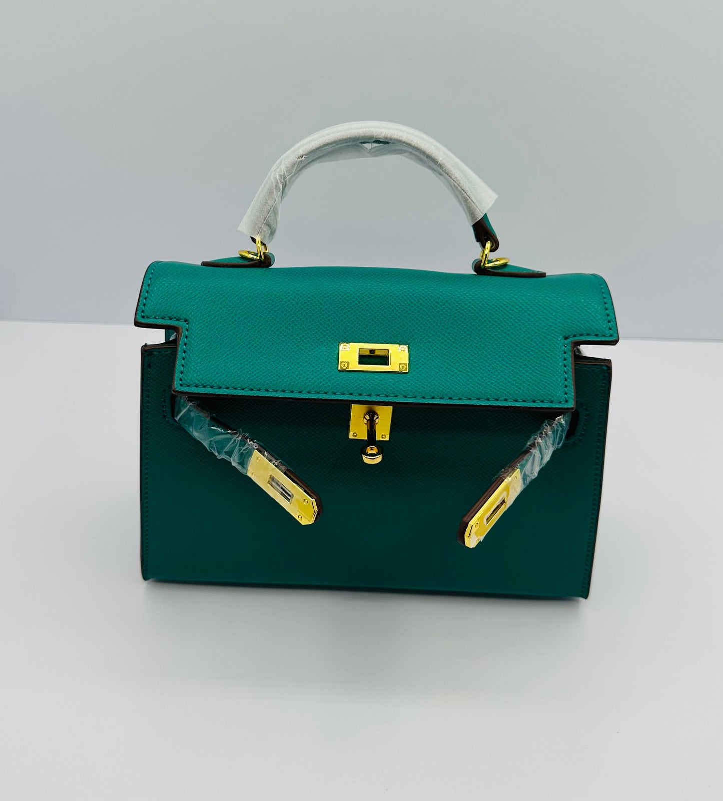 Deluxe Mini 8.5in Luxury Inspired Cross Body Leather handbag