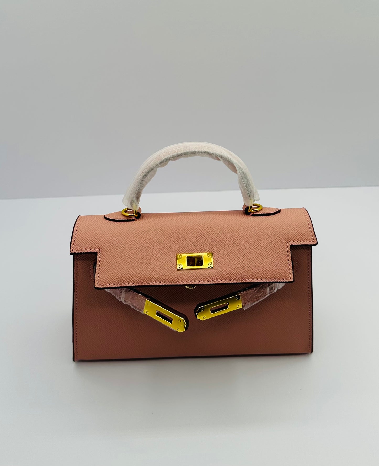 Deluxe Mini 8.5in Luxury Inspired Cross Body Leather handbag
