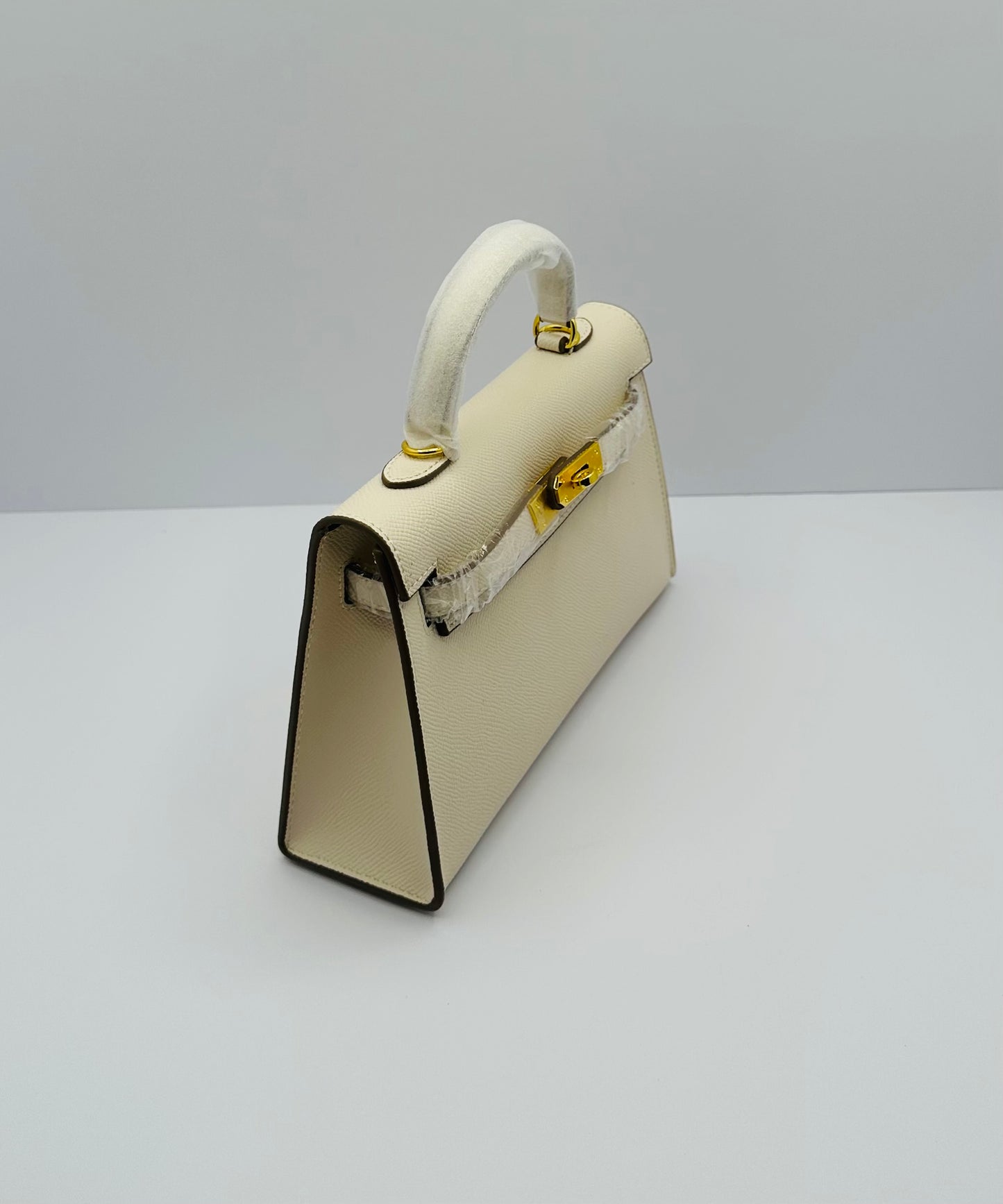 Deluxe Mini 8.5in Luxury Inspired Cross Body Leather handbag