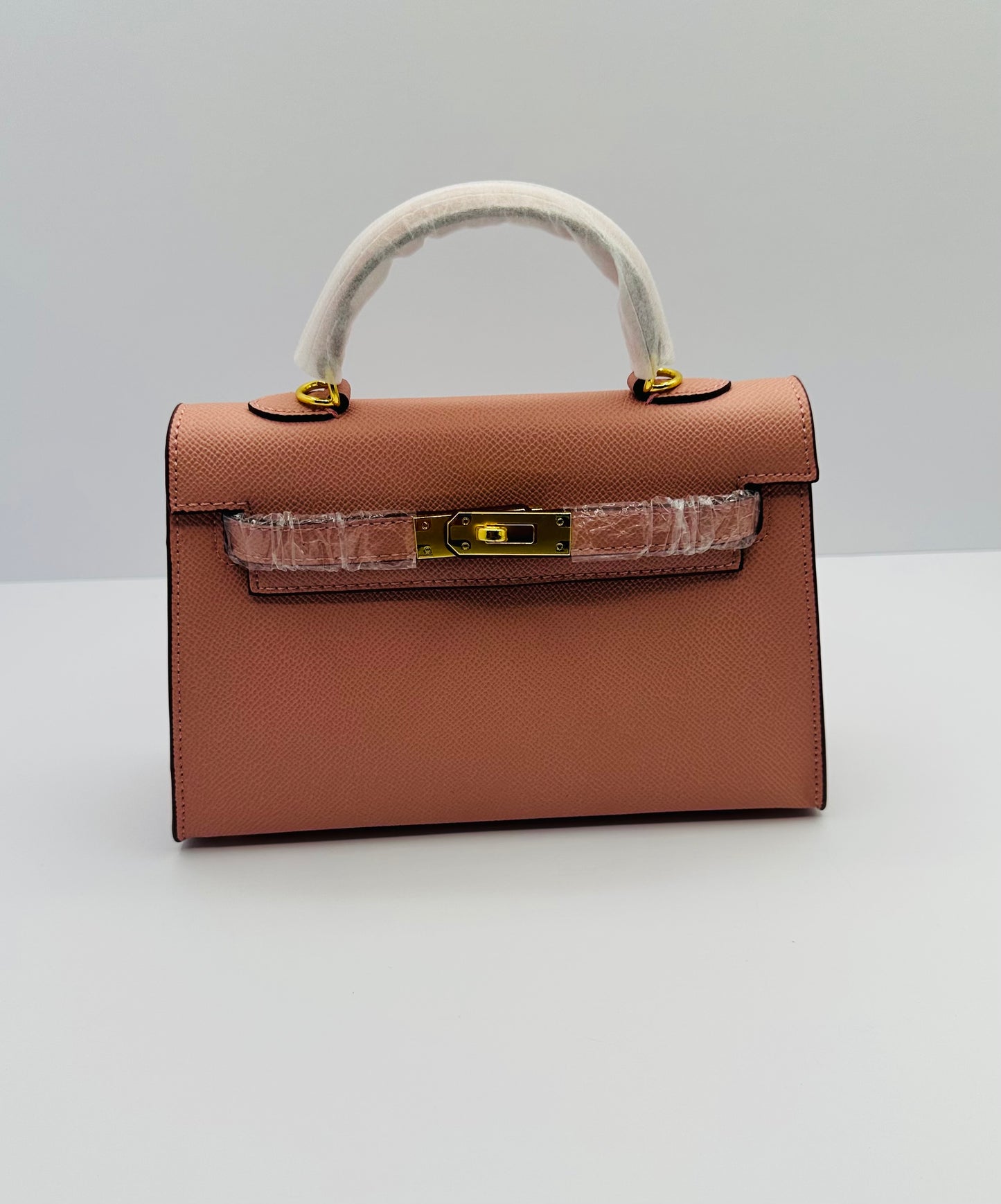 Deluxe Mini 8.5in Luxury Inspired Cross Body Leather handbag