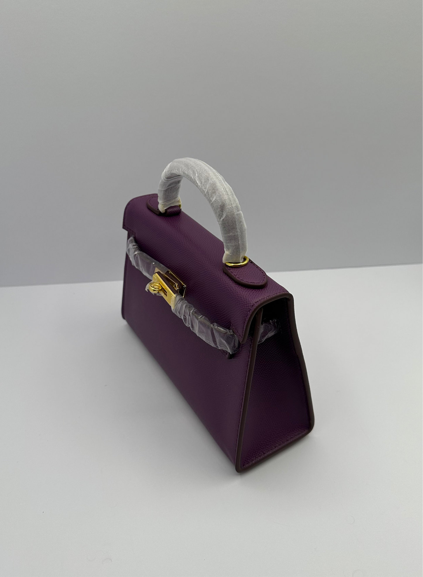 Deluxe Mini 8.5in Luxury Inspired Cross Body Leather handbag