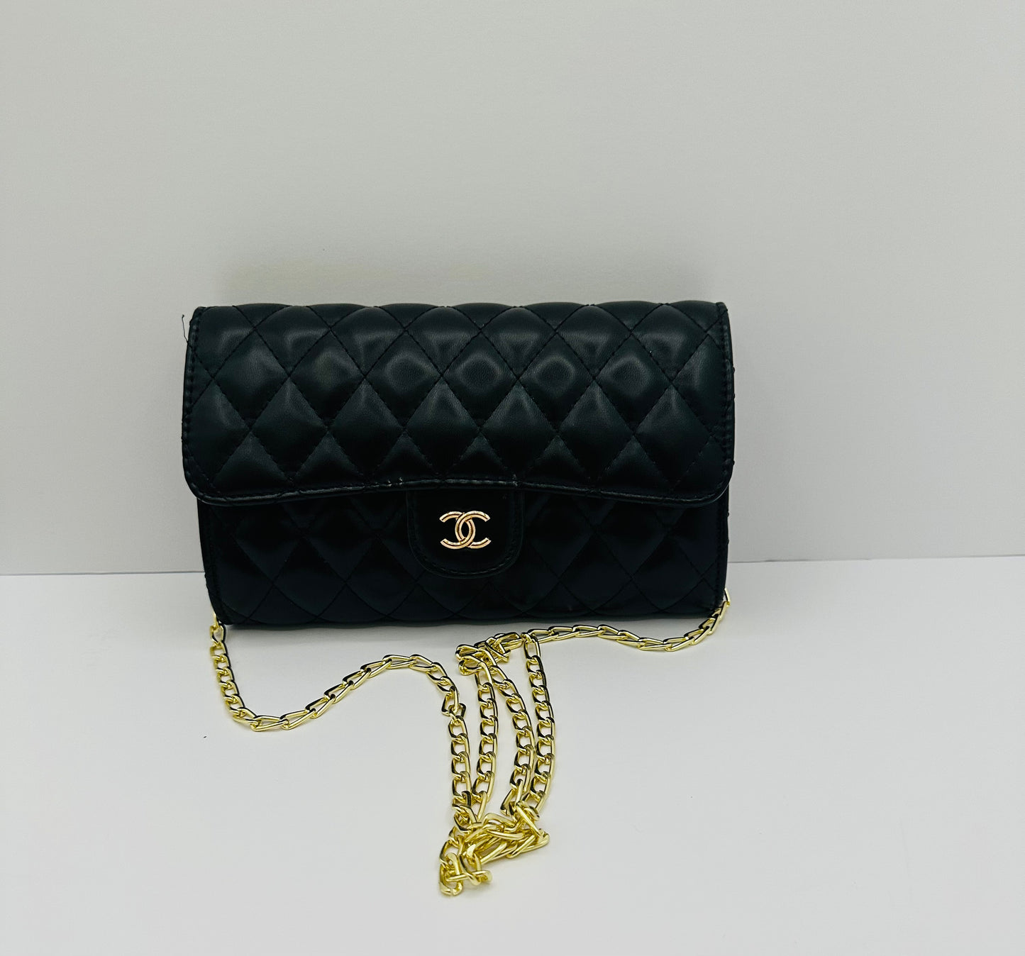 Luxury inspired Quilted crossbody handbag