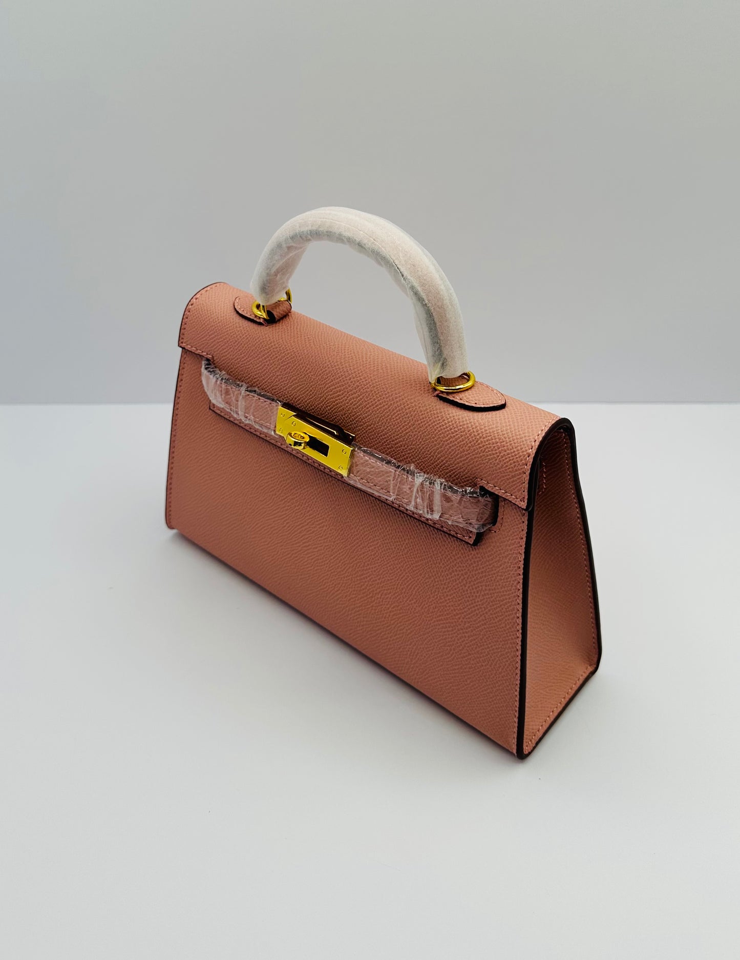 Deluxe Mini 8.5in Luxury Inspired Cross Body Leather handbag
