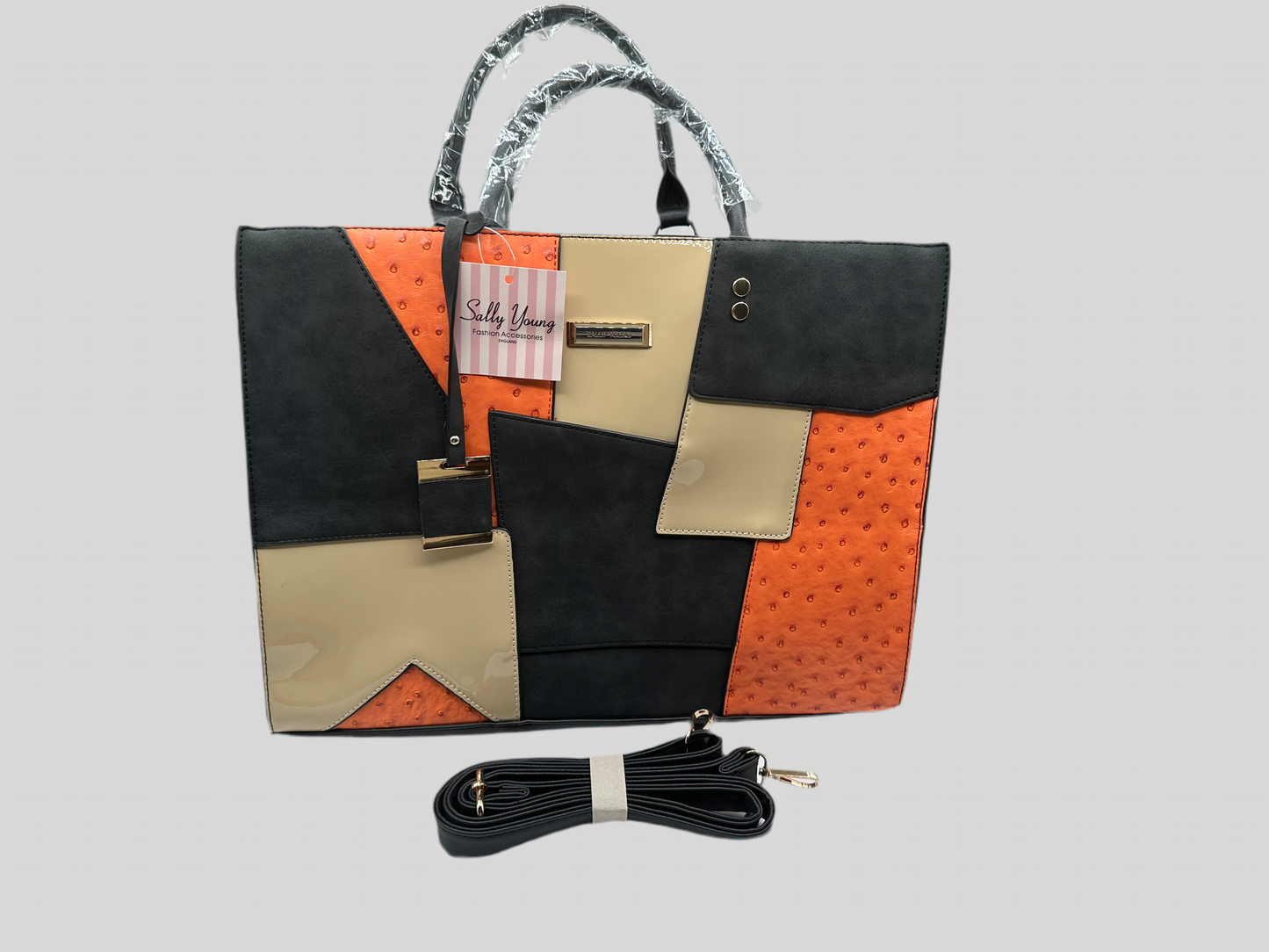 Sally Young laptop leather handbag