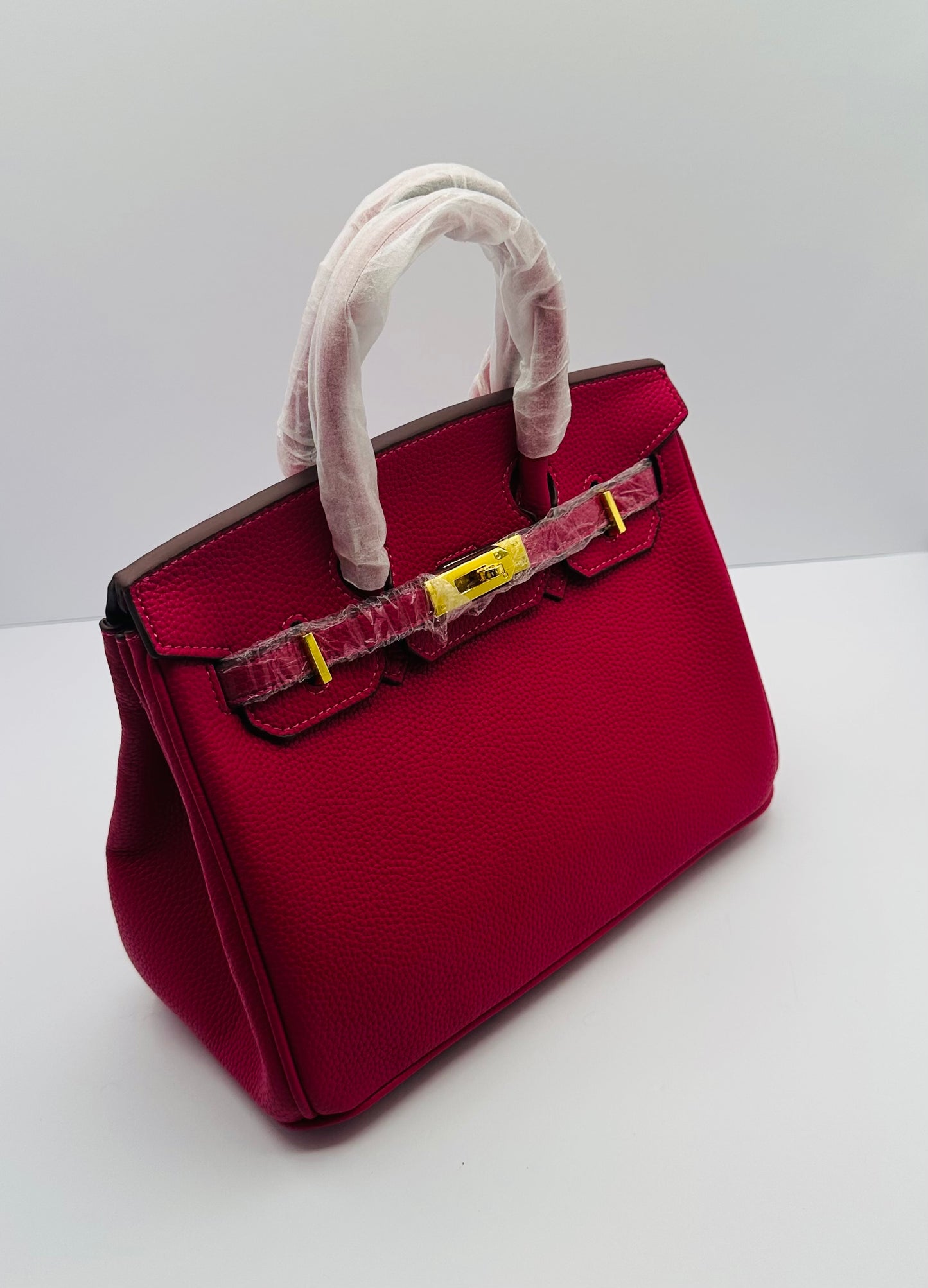 Deluxe Full Grain Cowhide 9.5in Dupe shoulder handbag