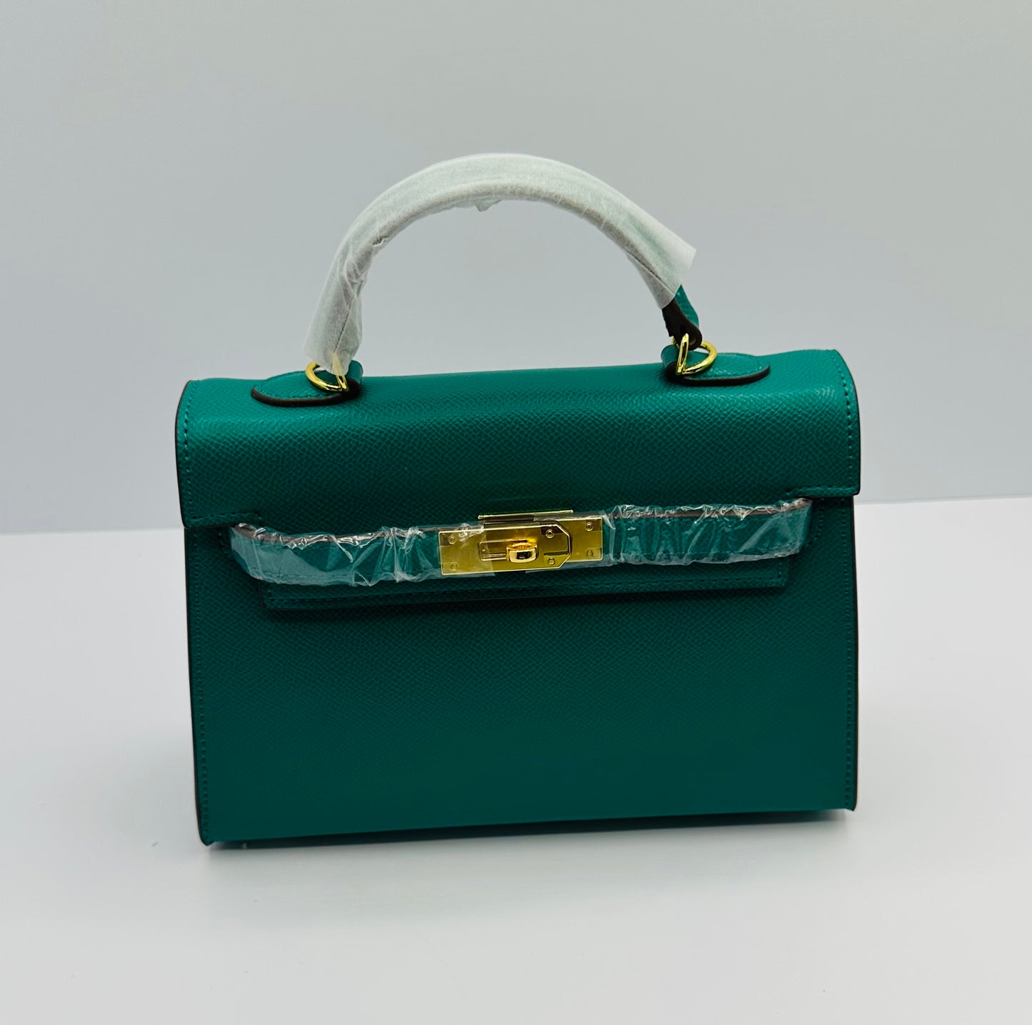 Deluxe Mini 8.5in Luxury Inspired Cross Body Leather handbag