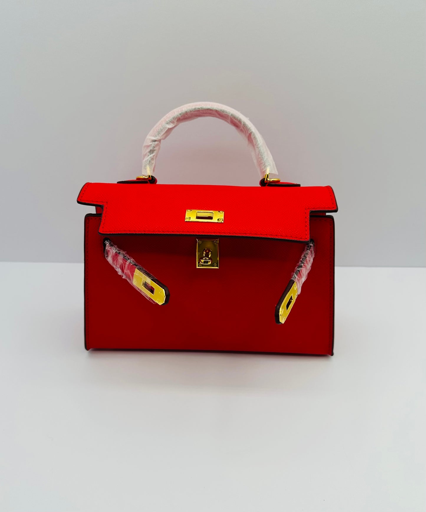 Deluxe Mini 8.5in Luxury Inspired Cross Body Leather handbag