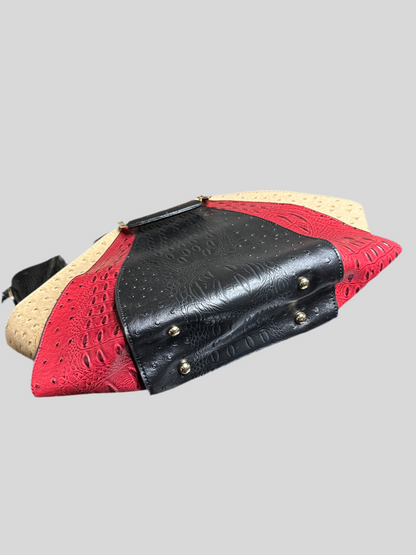 Salma spotted leather tote