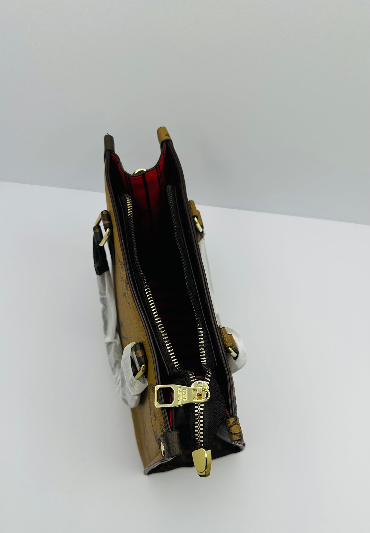 Luxury inspired On-The-Go Tote with Charm handbag