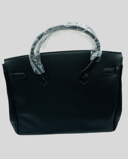 Affordable grain cowhide leather handbag