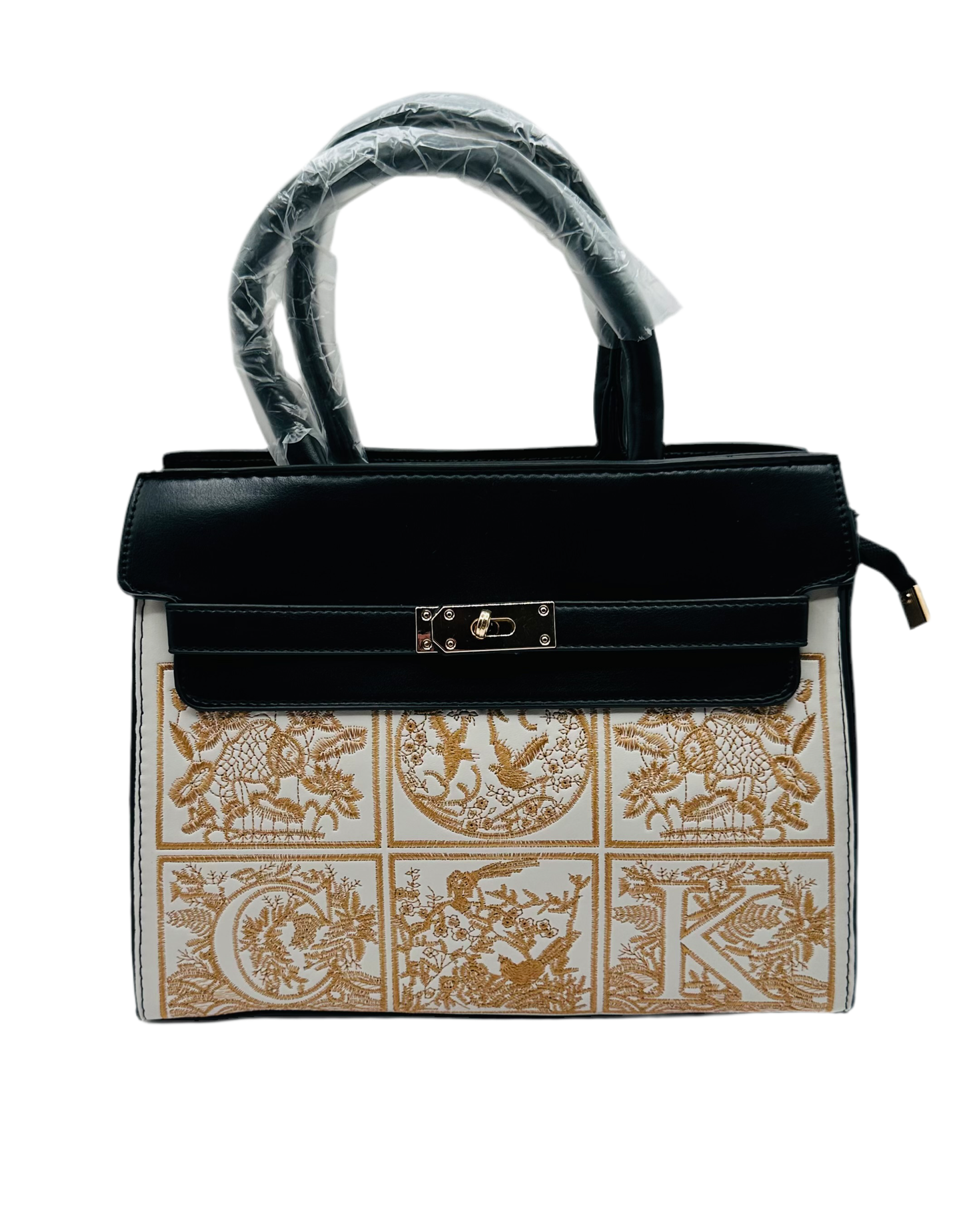 Antonia embroider leather handbag