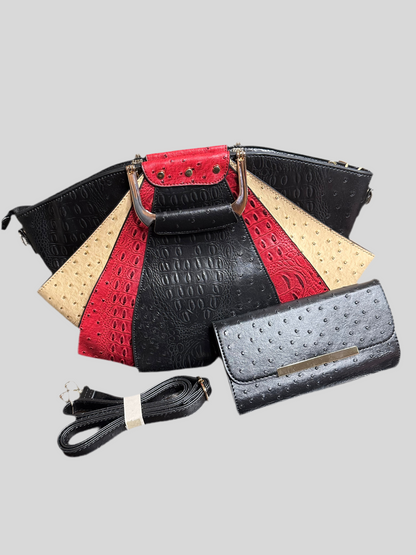 Salma spotted leather tote