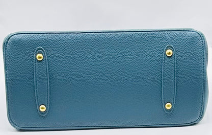 Affordable grain cowhide leather handbag