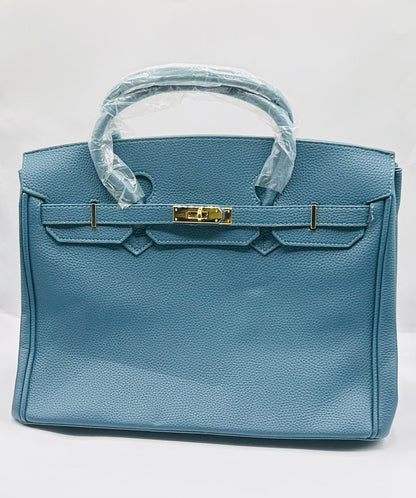 Affordable grain cowhide leather handbag