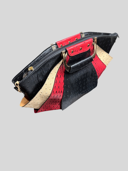 Salma spotted leather tote