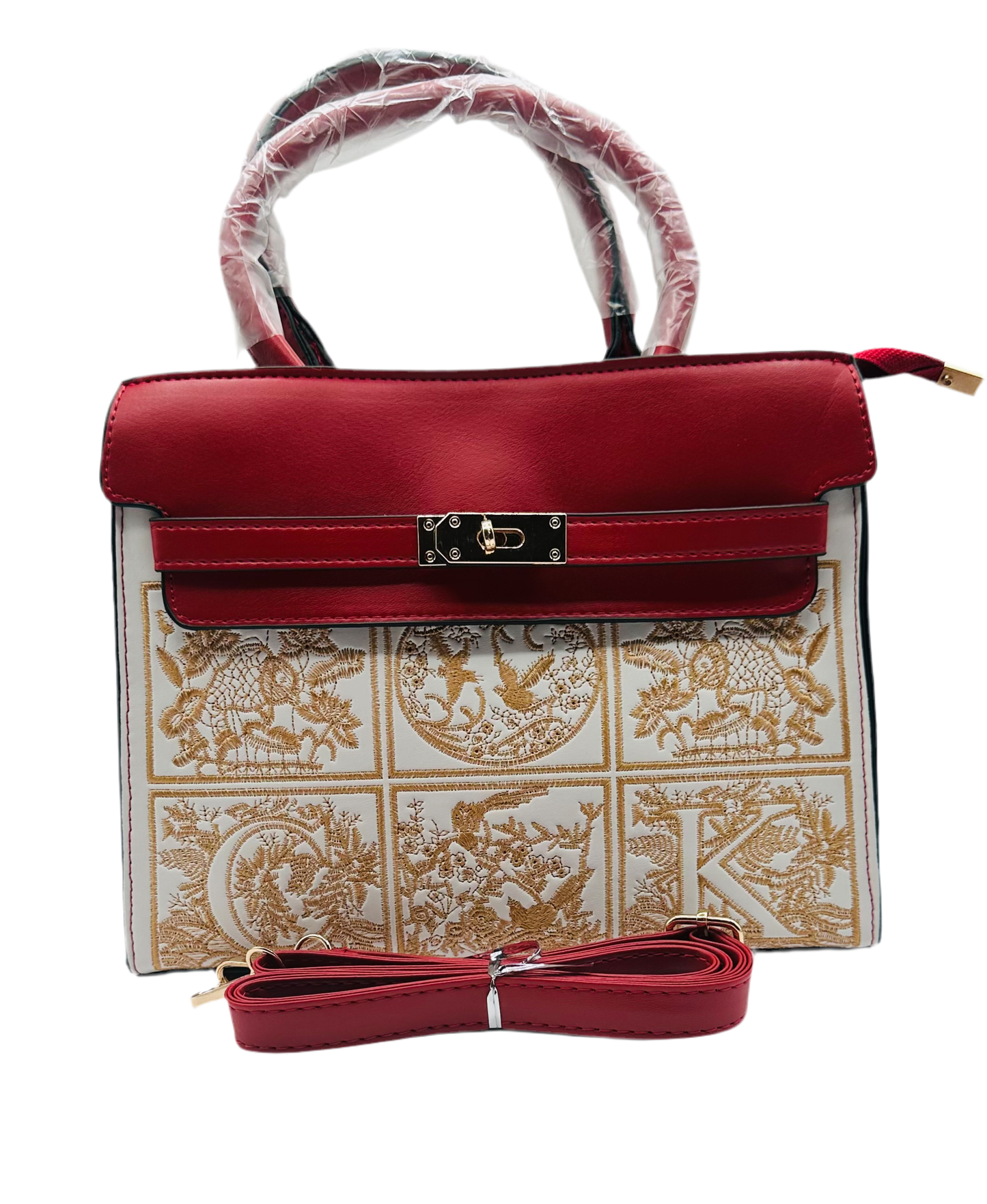 Antonia embroider leather handbag