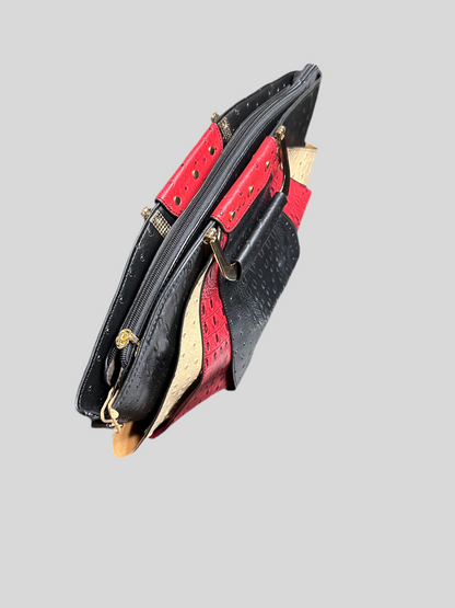 Salma spotted leather tote