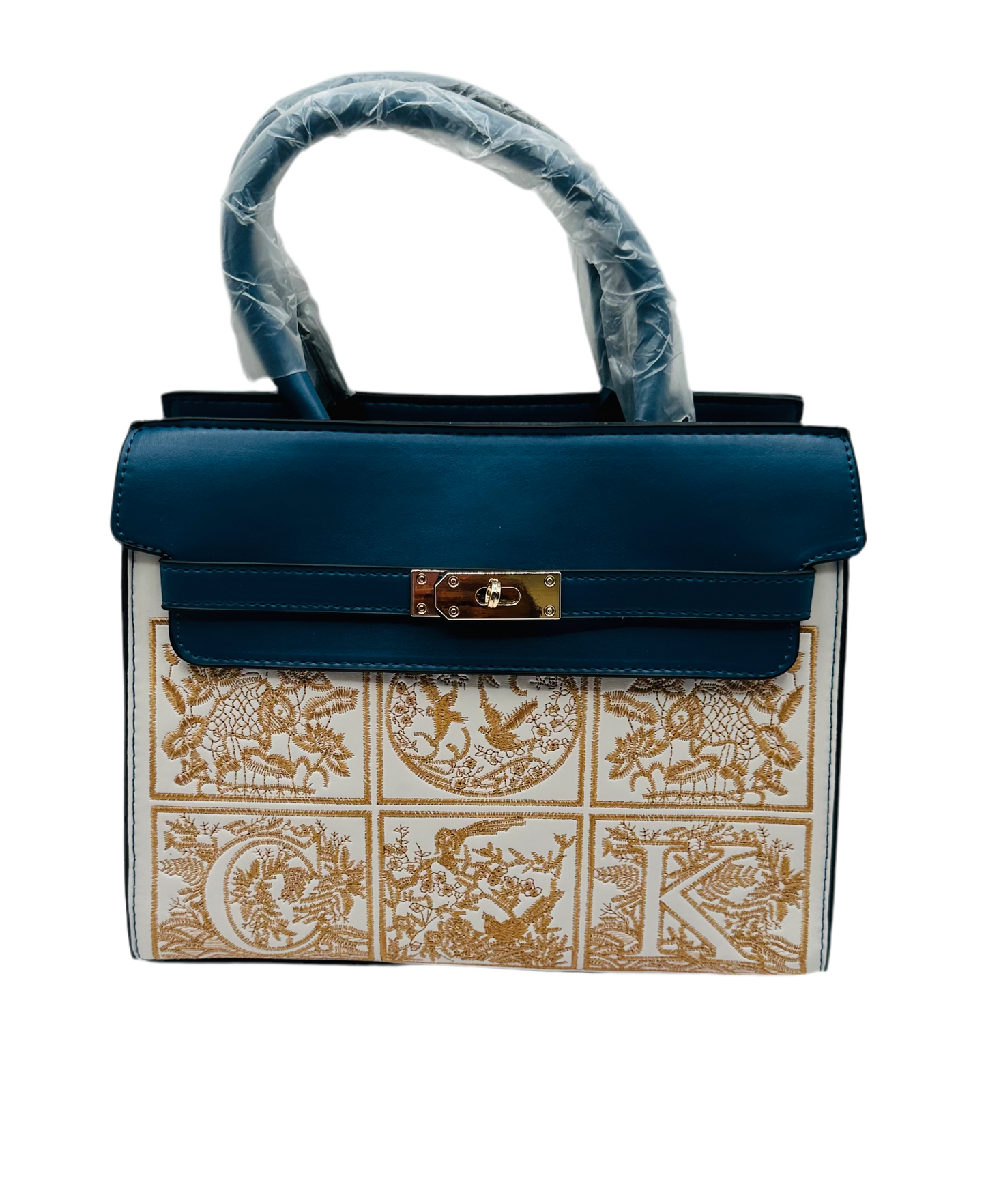 Antonia embroider leather handbag